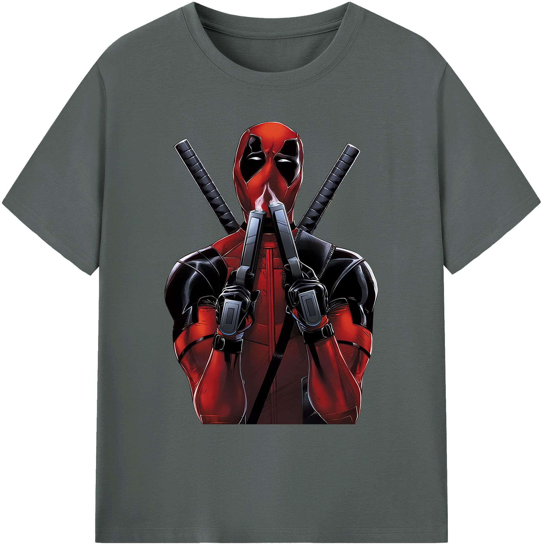 （画像用） Deadpool デッドプール 綿100％ メンズ半袖Tシャツ｜肌触りやわらか＆通気性
